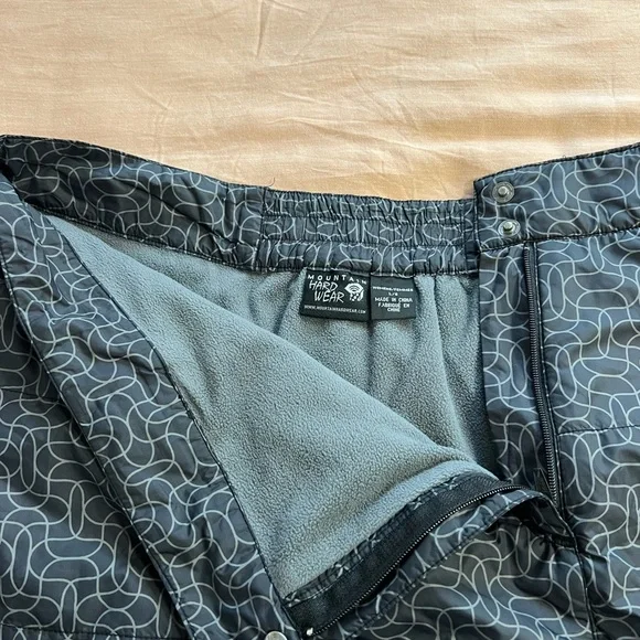 MOUNTAIN HARDWEAR Trekkin Insulated Thermal Nylon Quilted Mini Skirt Sz L - Picture 4 of 6